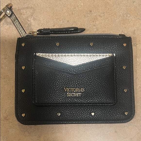 Victoria's Secret Black Wallet with Gold Accents - Picture 1 of 1